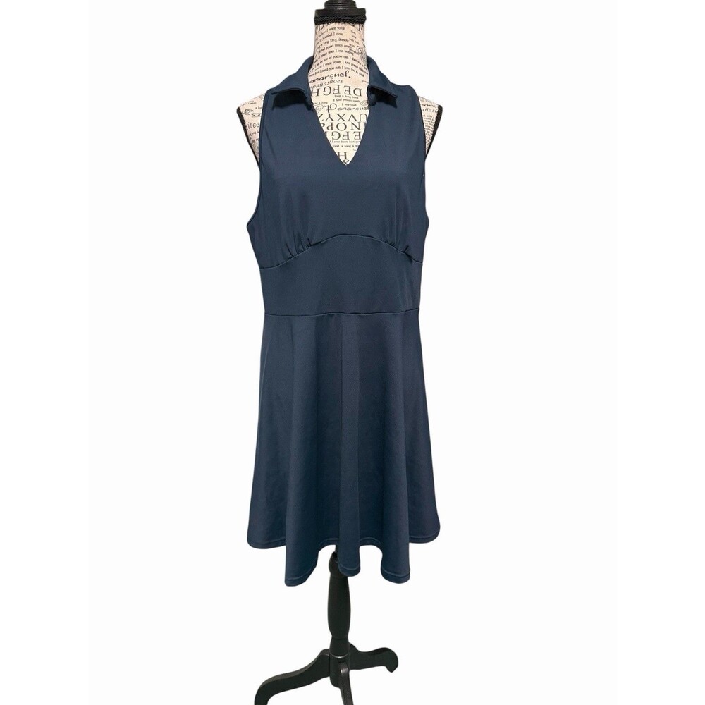 JACK SMITH Women's Athletic Dress Sleeveless Tennis Golf Dress Size XL Navy